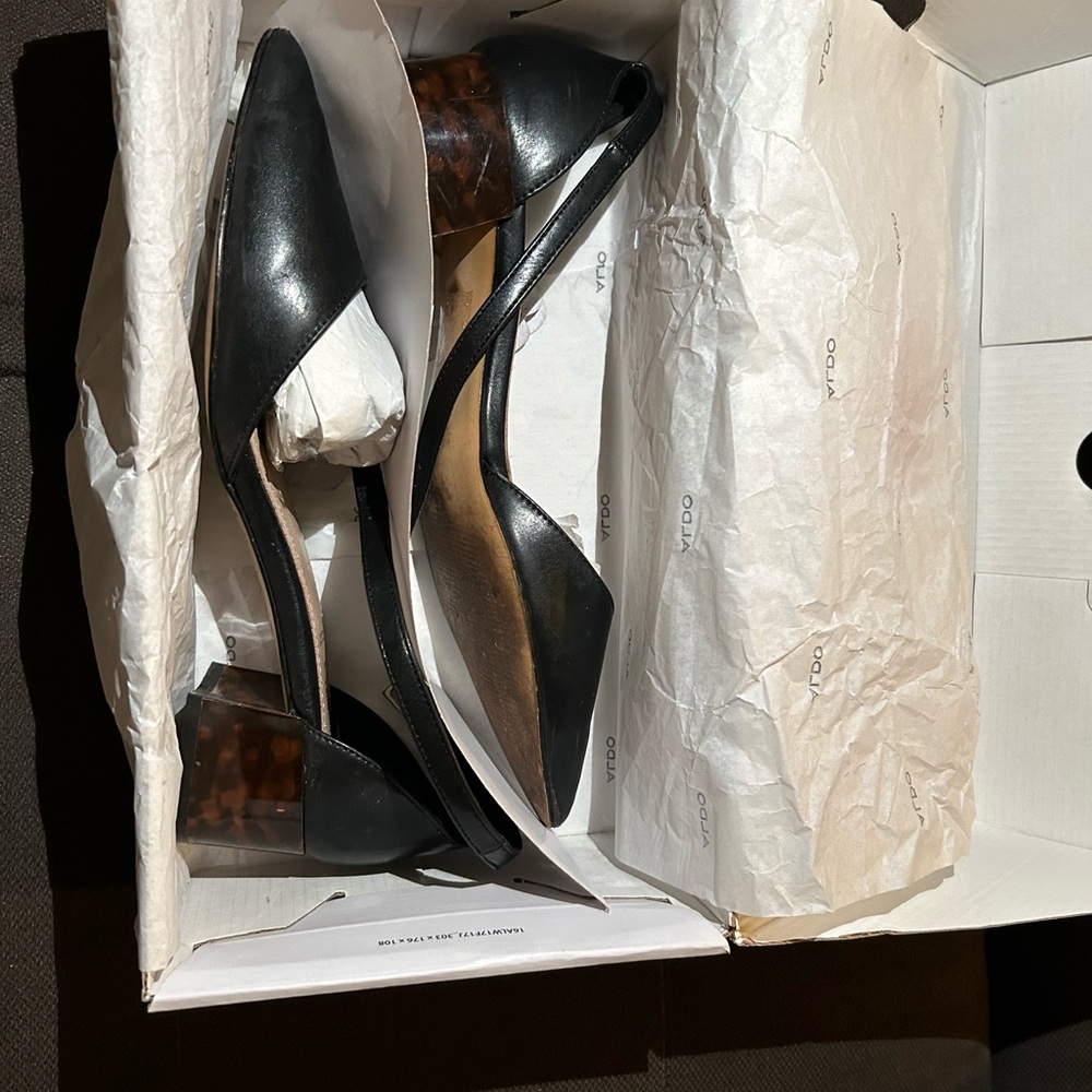 Aldo Black and Brown Heels